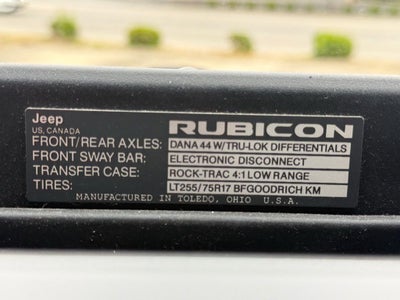 2017 Jeep Wrangler Unlimited Rubicon Recon 4x4