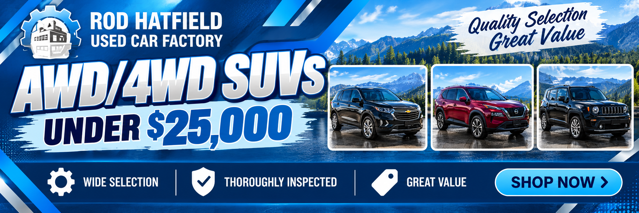 AWD/4WD SUVs Under $25K