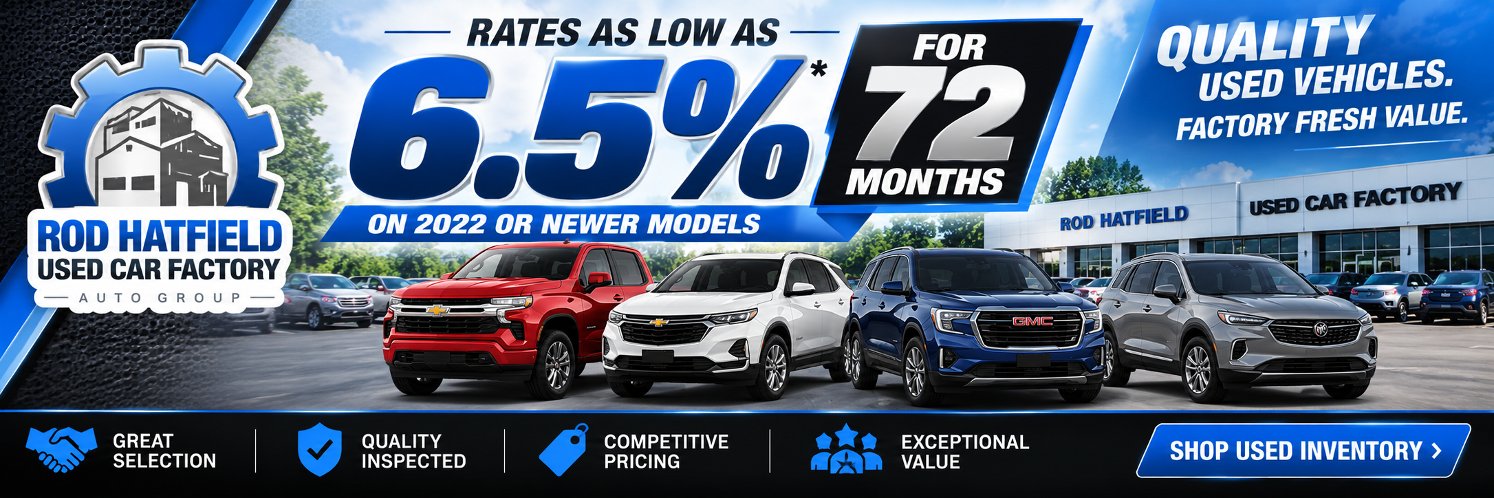 6.5% for 72 Months