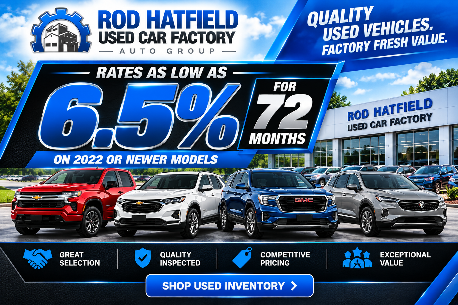6.5% for 72 Months